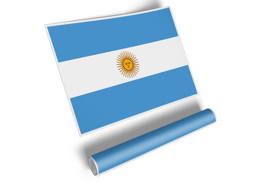 Argentina 1 poster printed on high-quality canvas, showcasing vibrant colors and intricate details, ready for display or framing.