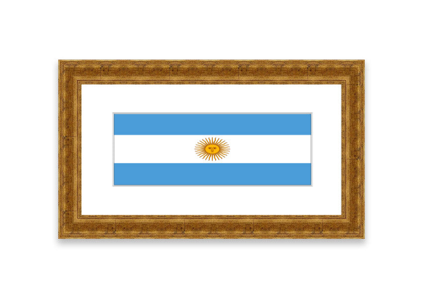 Argentina 1 Cornwall framed print showcasing a beautiful landscape, available in various frame colors.