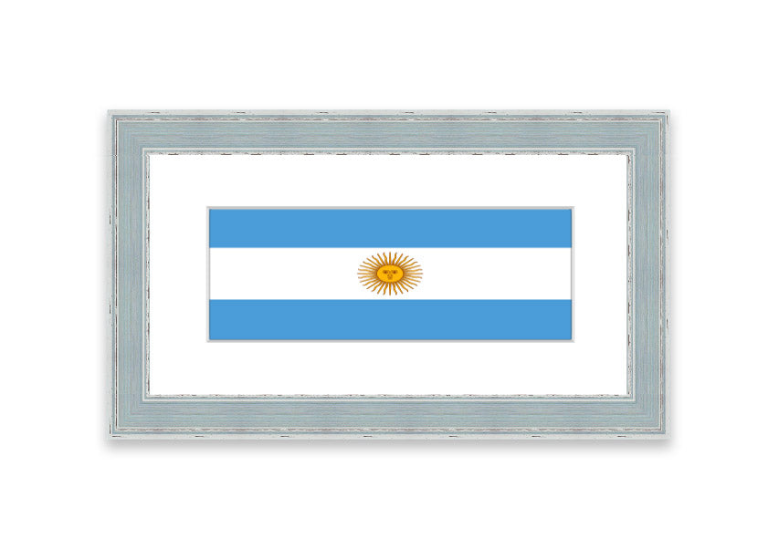 Argentina 1 Cornwall framed print showcasing a beautiful landscape, available in various frame colors.