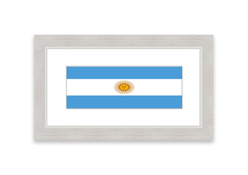 Argentina 1 Cornwall framed print showcasing a beautiful landscape, available in various frame colors.