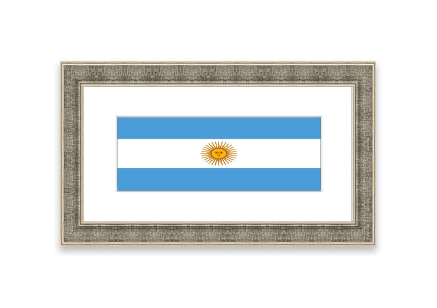 Argentina 1 Cornwall framed print showcasing a beautiful landscape, available in various frame colors.