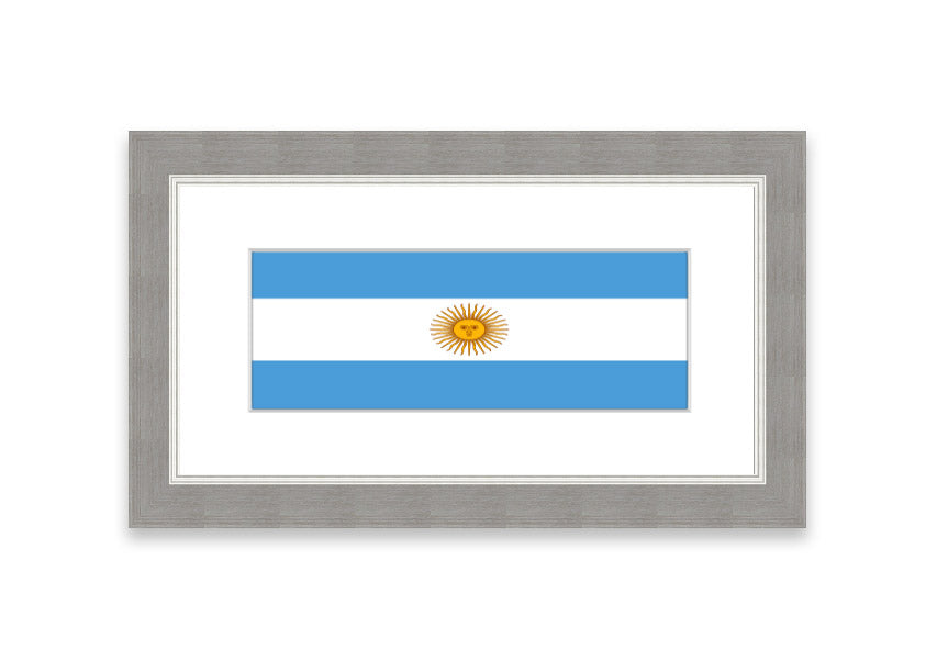 Argentina 1 Cornwall framed print showcasing a beautiful landscape, available in various frame colors.