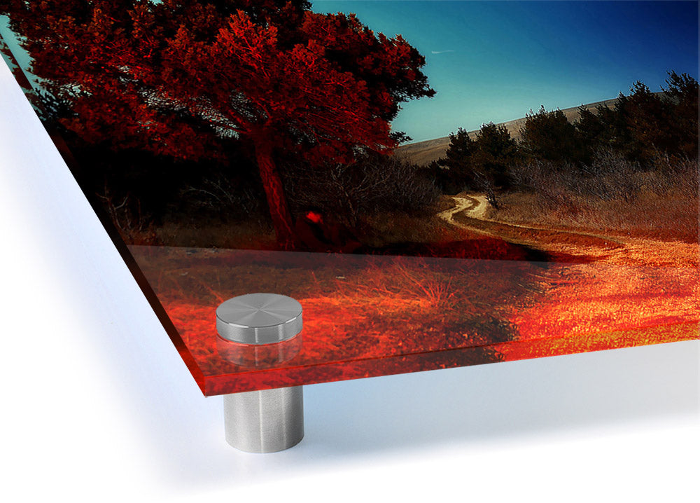 A vibrant acrylic print of Armenia's Secret Place, showcasing stunning scenery on 5mm thick acrylic glass.