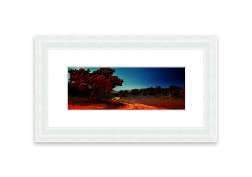 Framed print of Armenia's landscape, showcasing vibrant colors and intricate details, ready to hang.