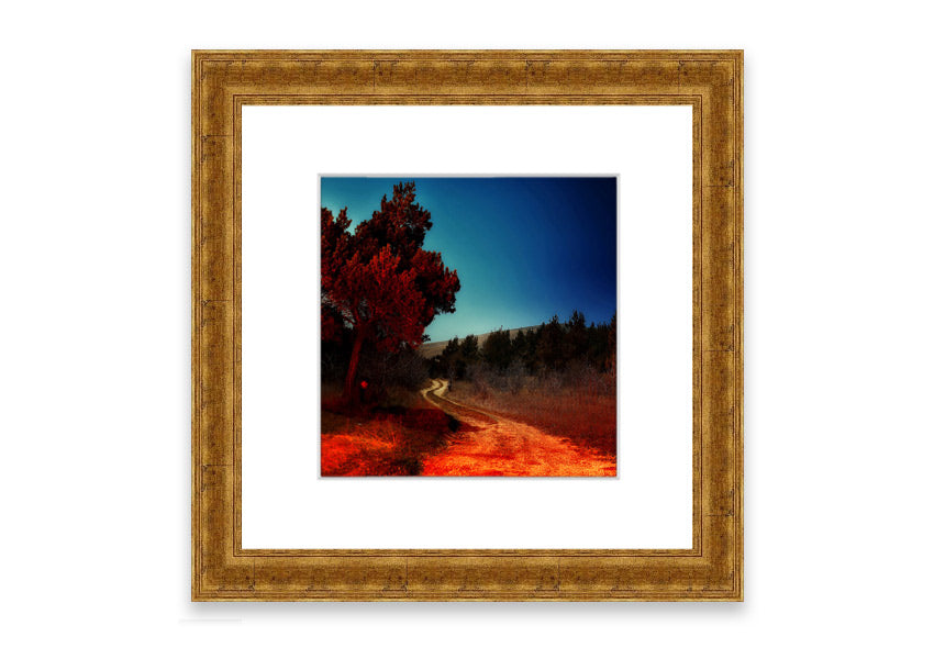 Framed print of Armenia's landscape, showcasing vibrant colors and intricate details, ready to hang.