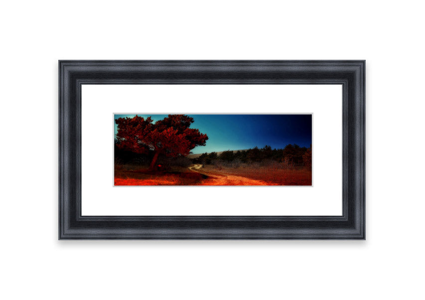 Framed print of Armenia's landscape, showcasing vibrant colors and intricate details, ready to hang.