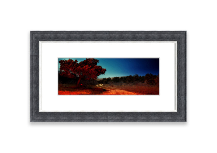 Framed print of Armenia's landscape, showcasing vibrant colors and intricate details, ready to hang.