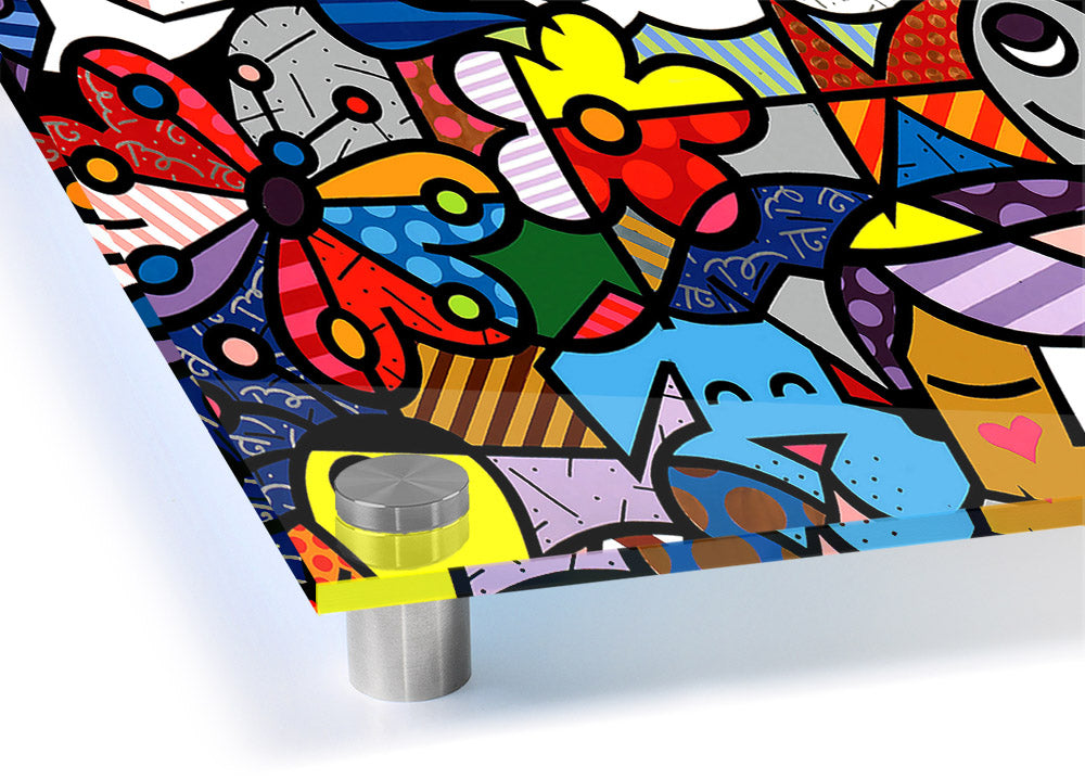 Art 15 acrylic print showcasing vibrant colors on 5mm thick acrylic glass, ready to hang.