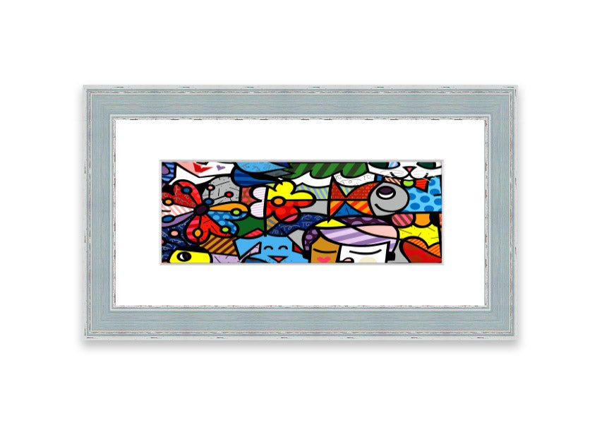 Art 15 Cornwall framed print showcasing stunning coastal scenery, available in various frame colors.