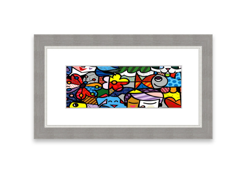 Art 15 Cornwall framed print showcasing stunning coastal scenery, available in various frame colors.