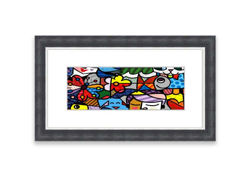 Art 15 Cornwall framed print showcasing stunning coastal scenery, available in various frame colors.