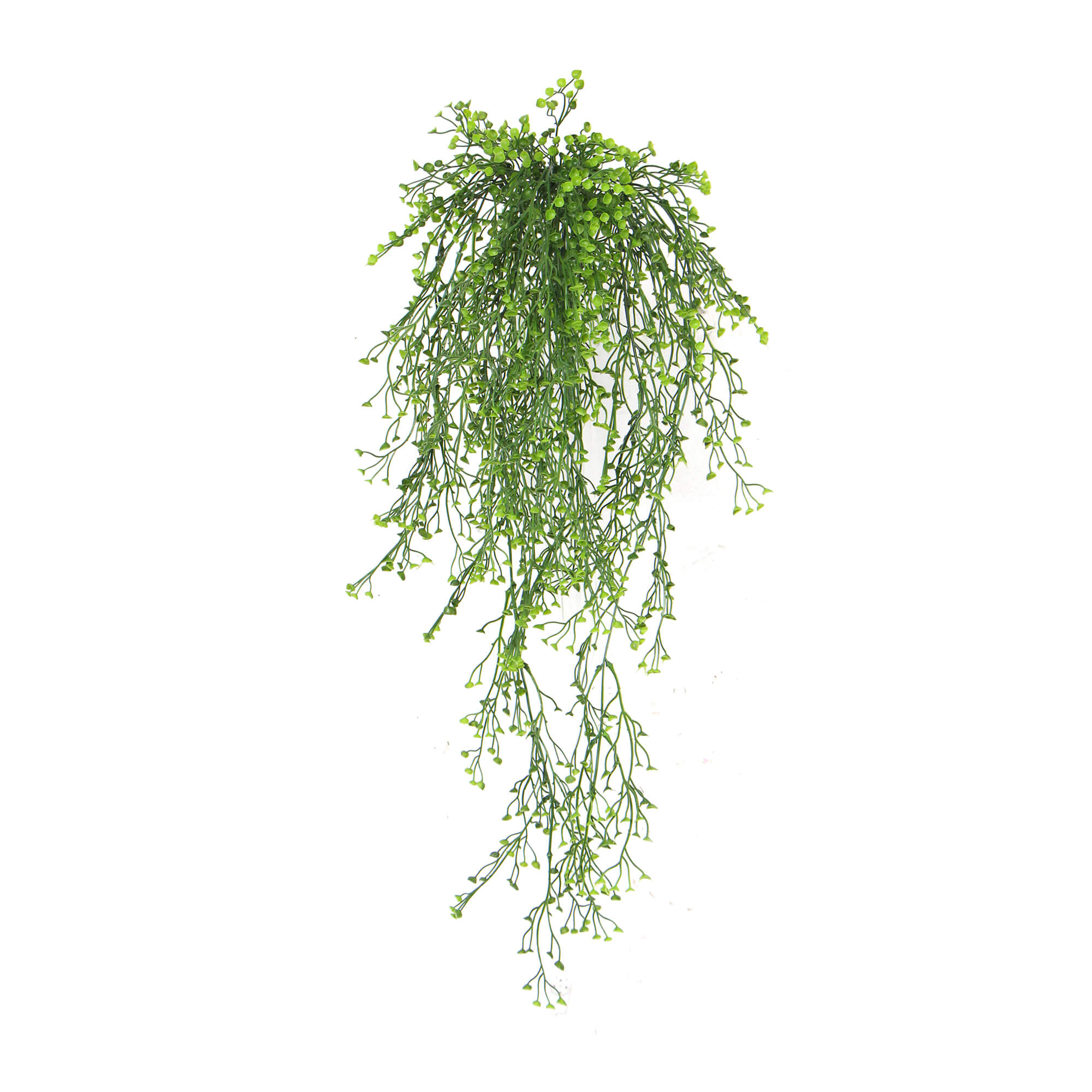 A 90cm long artificial hanging plant featuring natural green string of pearls, perfect for indoor and outdoor decoration.