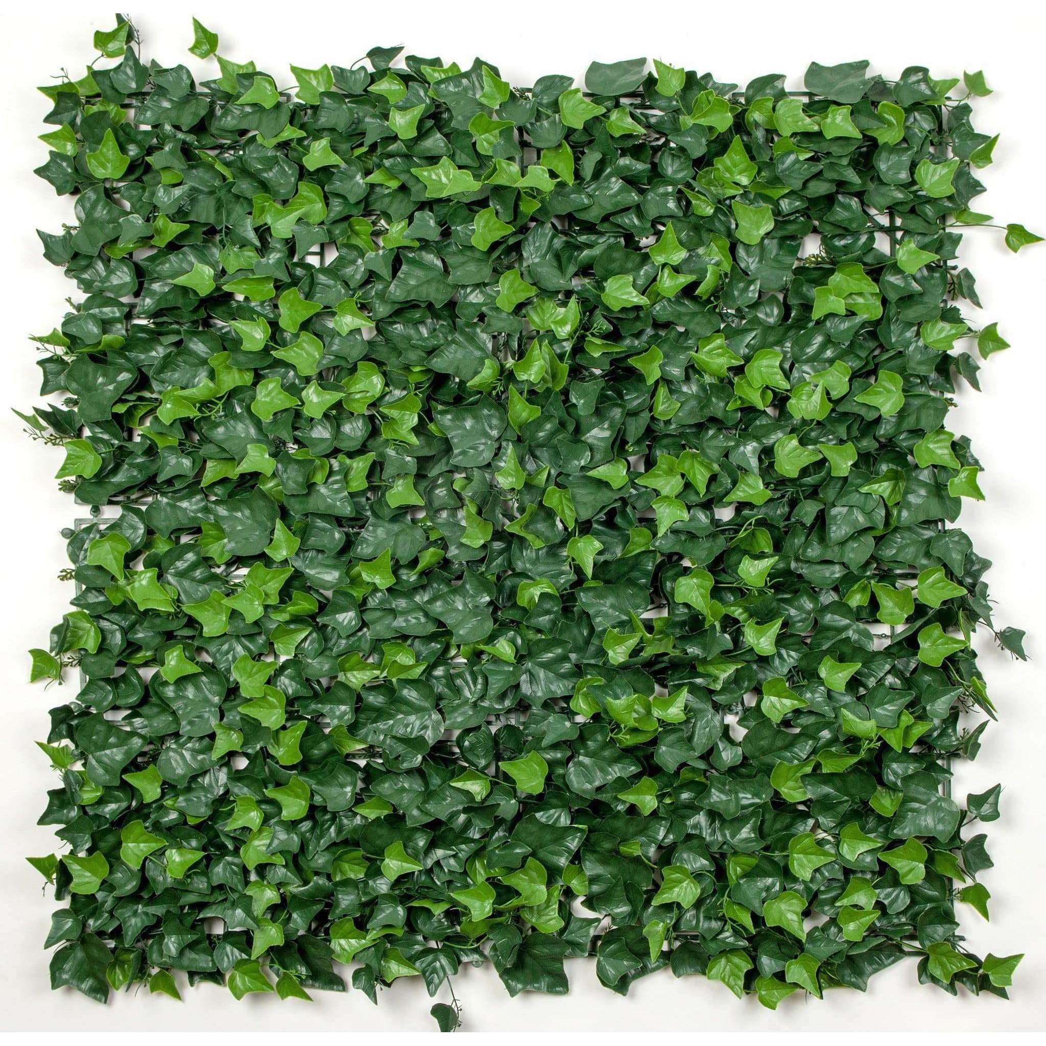 Artificial green ivy leaf panel