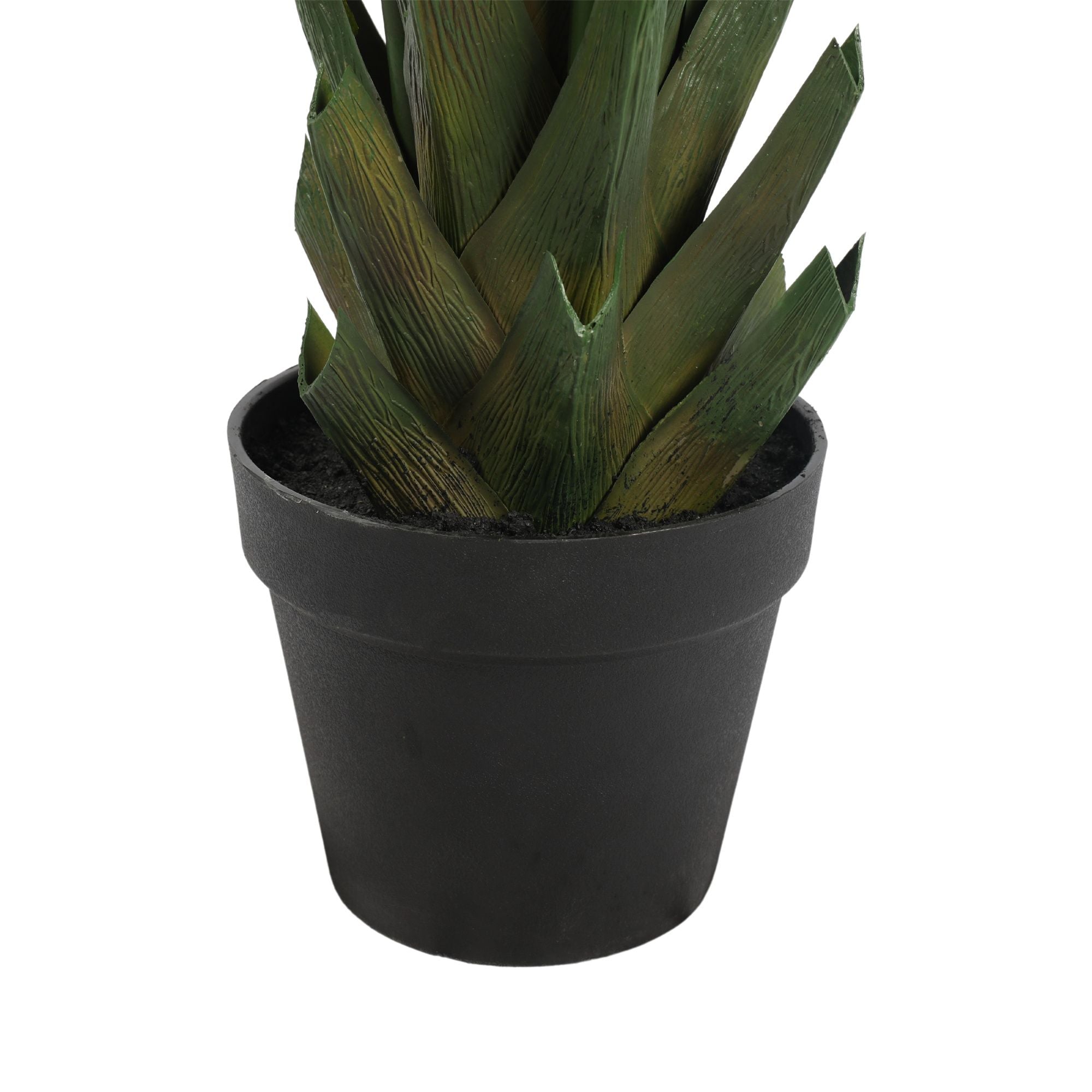 Artificial Multi Stem Hawaii Palm 190cm in a black pot with lush green leaves, perfect for tropical decor.