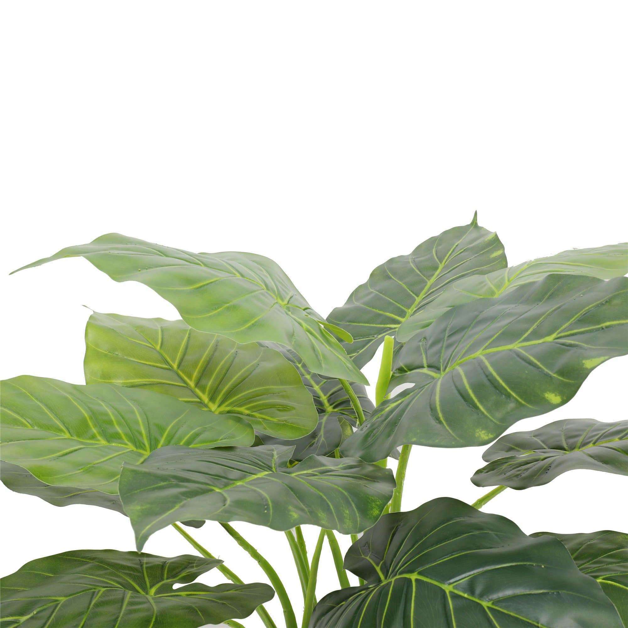 70cm artificial potted taro plant with lush green leaves in a decorative pot, perfect for indoor decoration.