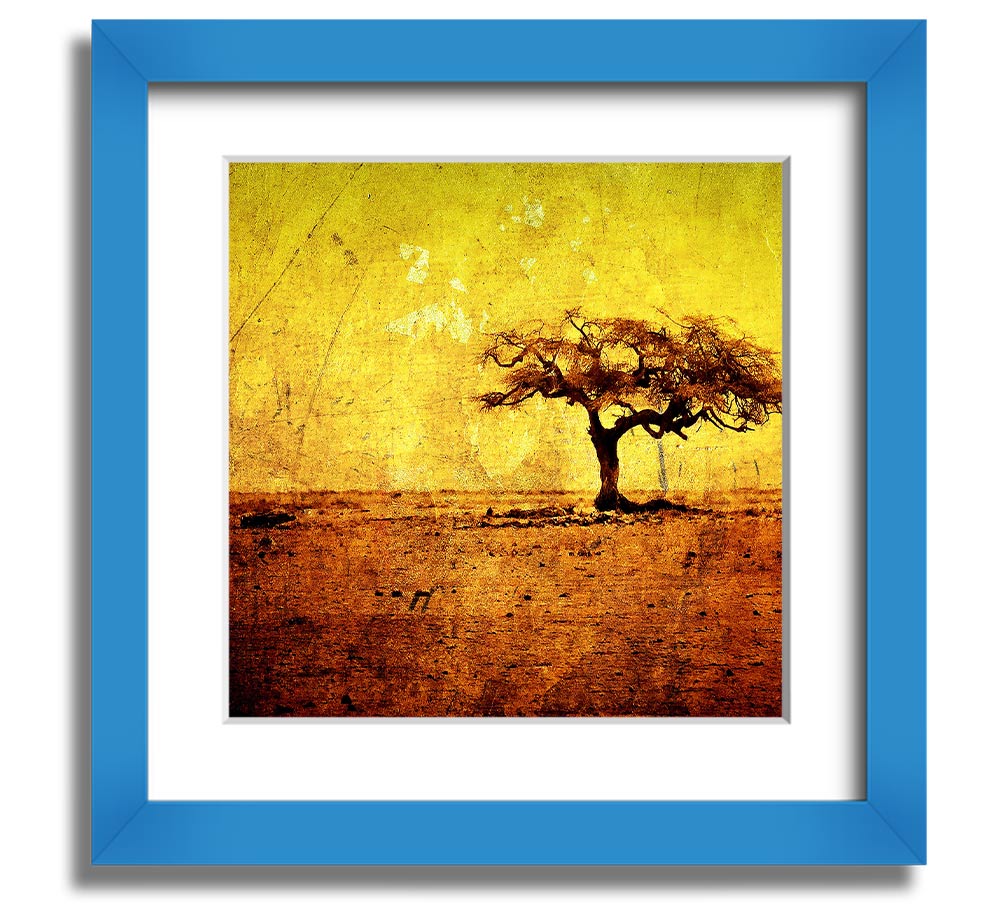 Artistic Texture Square Framed Print showcasing vibrant colors and unique textures, framed in a stylish border.