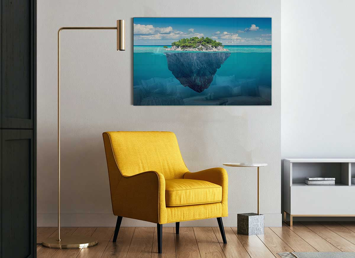 As Above So Below 1 glass print featuring modern art design with vibrant colors and sleek lines, perfect for home decor.