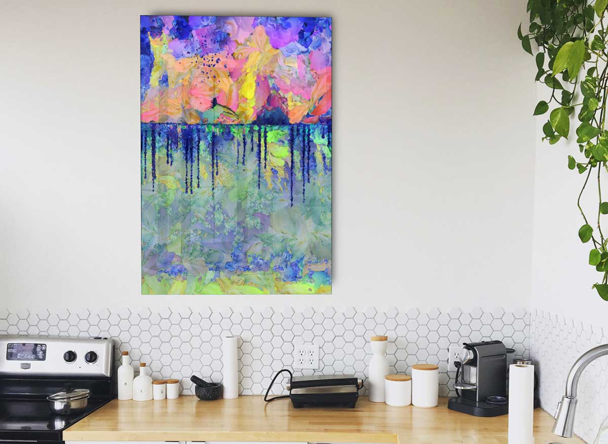 As Above So Below glass print featuring modern design, perfect for stylish home decor.