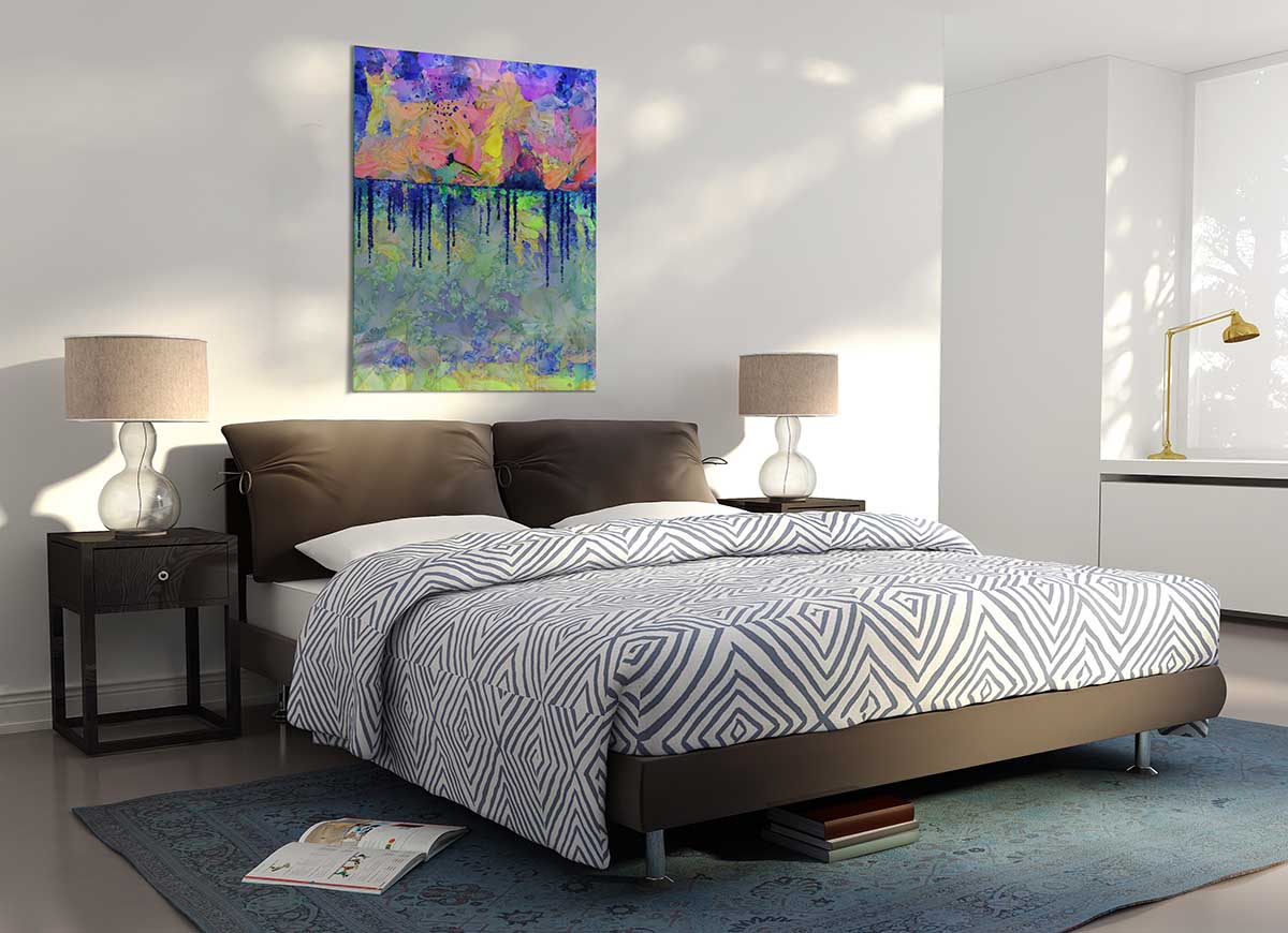 As Above So Below glass print featuring modern design, perfect for stylish home decor.