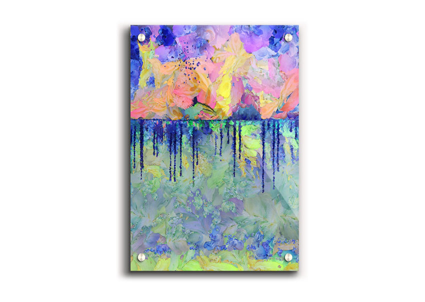 As Above So Below acrylic print showcasing vibrant colors on 5mm thick acrylic glass, perfect for wall decor.