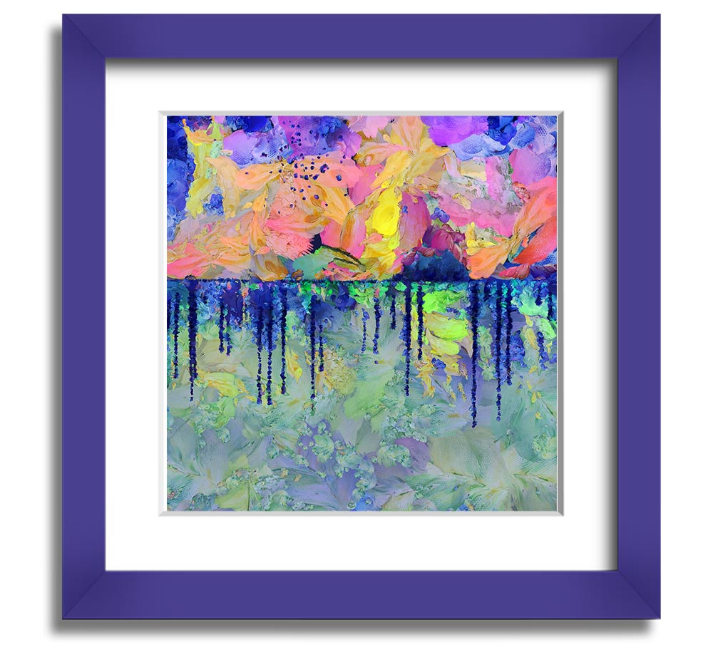 As Above So Below Square Framed Print in various frame colors, showcasing a modern design ready to hang.