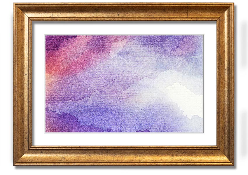 Framed print titled 'As The Clouds Break' showcasing beautiful cloud formations, available in various frame colors.