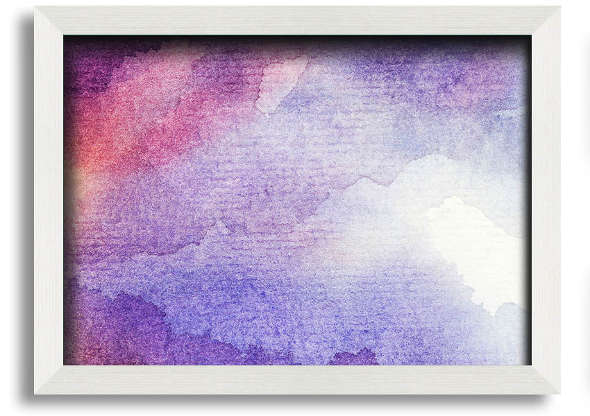 Framed print titled 'As The Clouds Break' showcasing beautiful cloud formations, available in various frame colors.