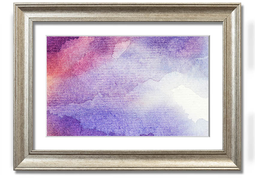 Framed print titled 'As The Clouds Break' showcasing beautiful cloud formations, available in various frame colors.