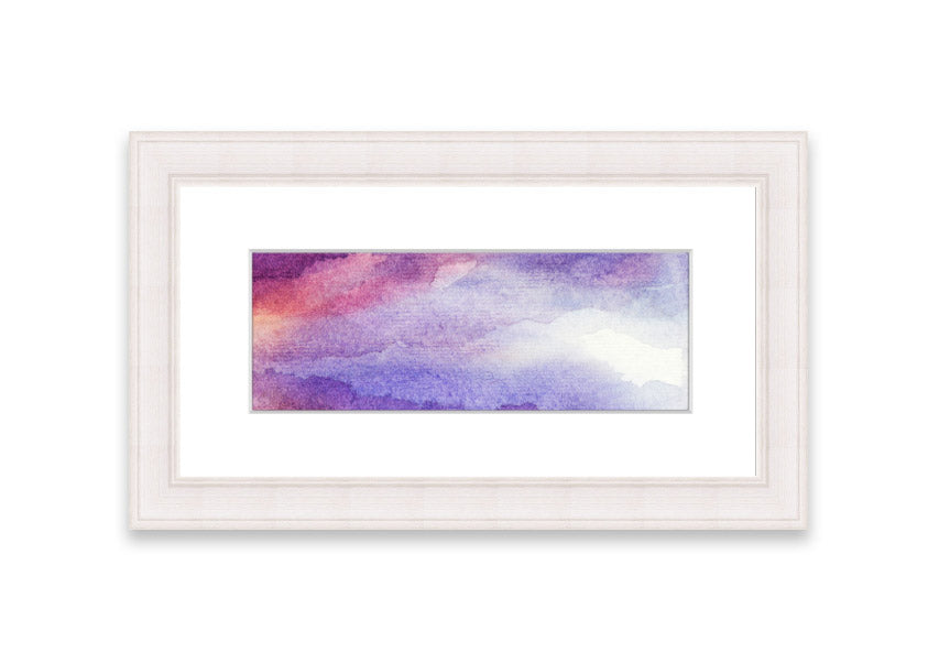 Framed print of 'As The Clouds Break', showcasing a beautiful Cornwall landscape with dramatic clouds.