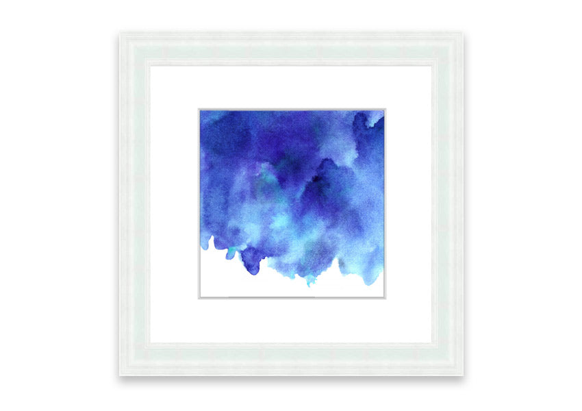 Framed print titled 'As The Clouds Come I', showcasing a beautiful Cornwall landscape with clouds, available in various frame colors.