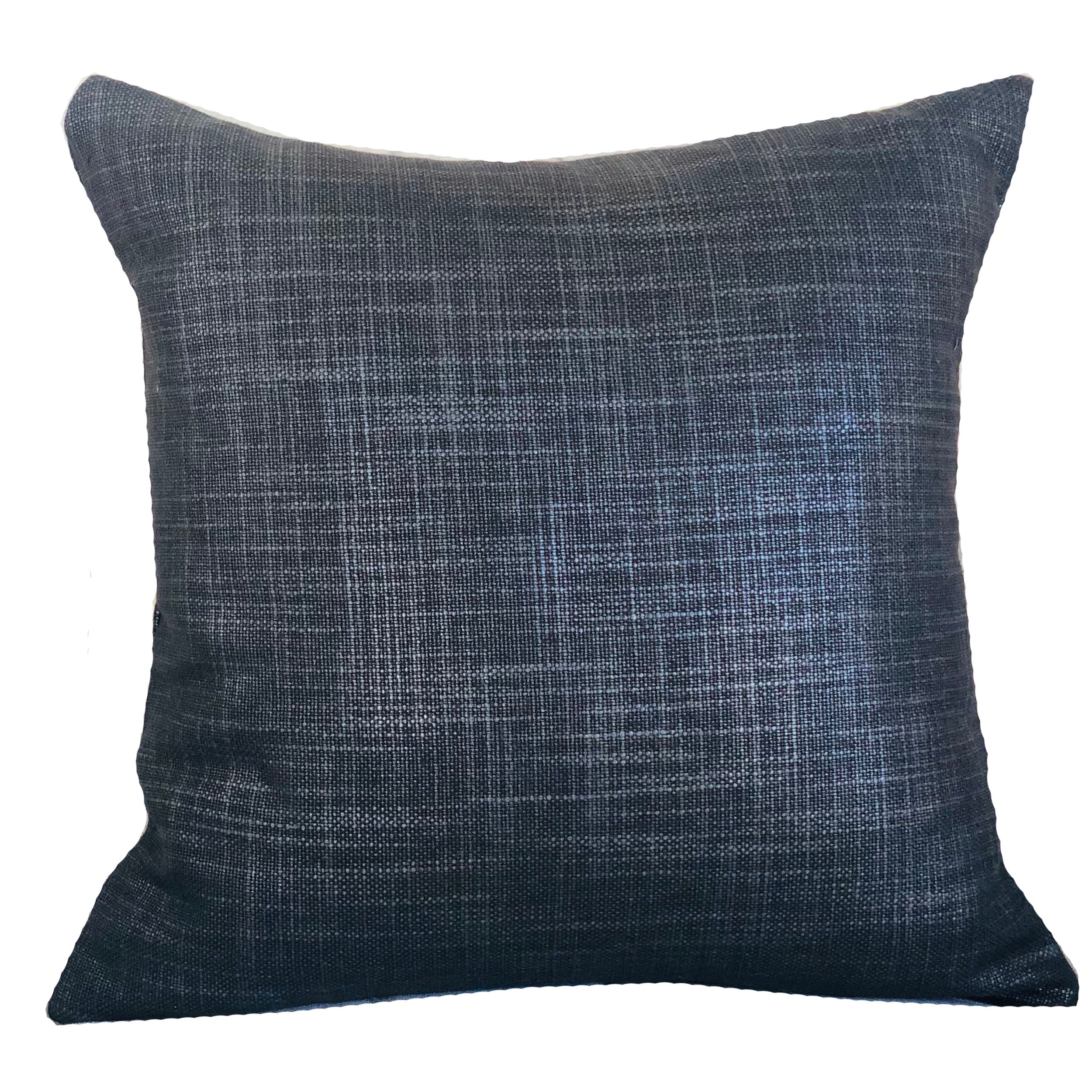 Ashland Glazed Gray Handmade Luxury Pillow showcasing a chic gray design with an invisible zipper and double-sided fabric.