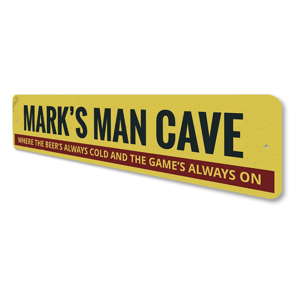 Beers Cold sign made of durable aluminum, featuring a fun design perfect for man caves and kitchens.