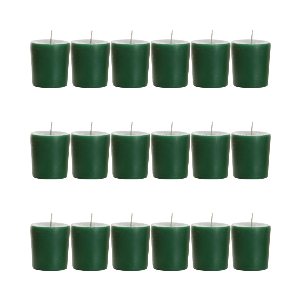 Big Dipper Wax Works Holiday Aromatherapy Votives in festive colors, showcasing pine, mint, and spice scents, perfect for holiday ambiance.