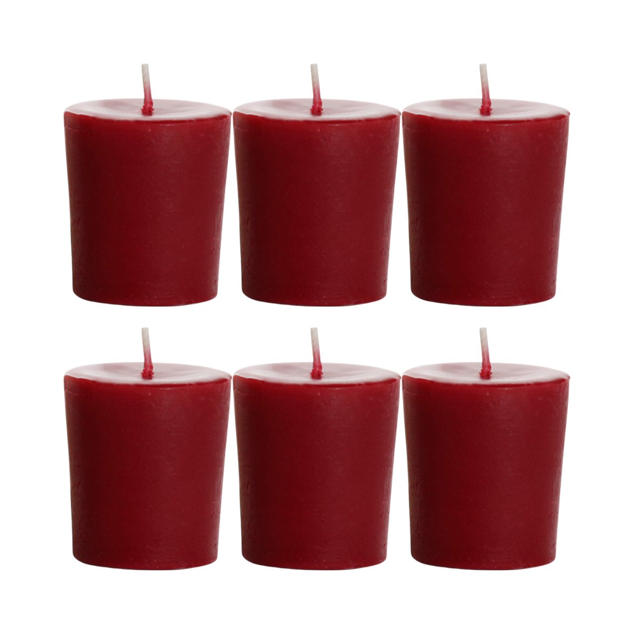 Big Dipper Wax Works Holiday Aromatherapy Votives in festive colors, showcasing pine, mint, and spice scents, perfect for holiday ambiance.