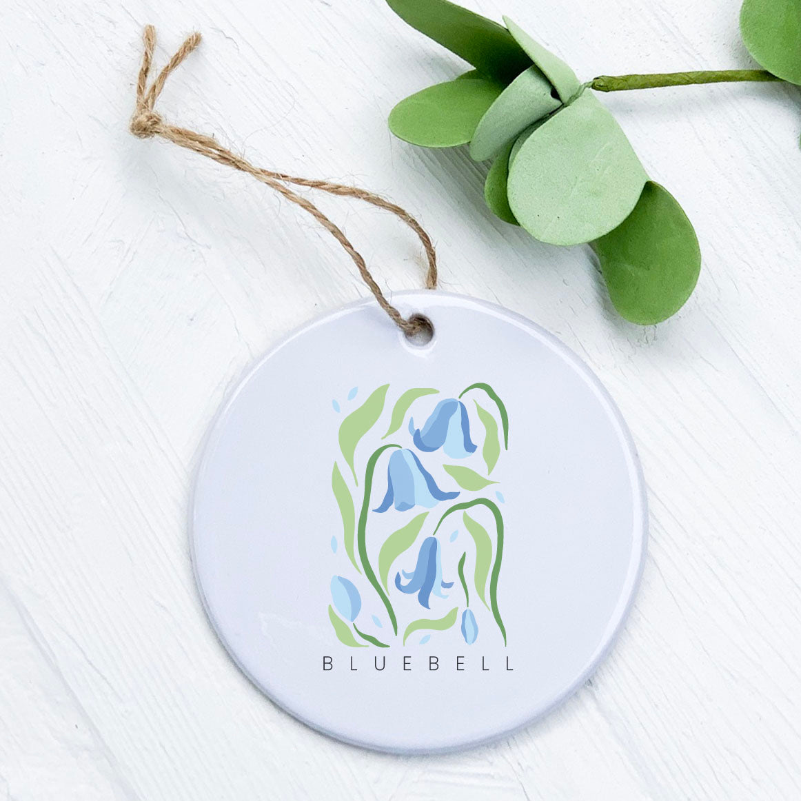 Bluebell Garden Edition Ornament made of high-quality porcelain with a vibrant design, perfect for gifts and home decor.