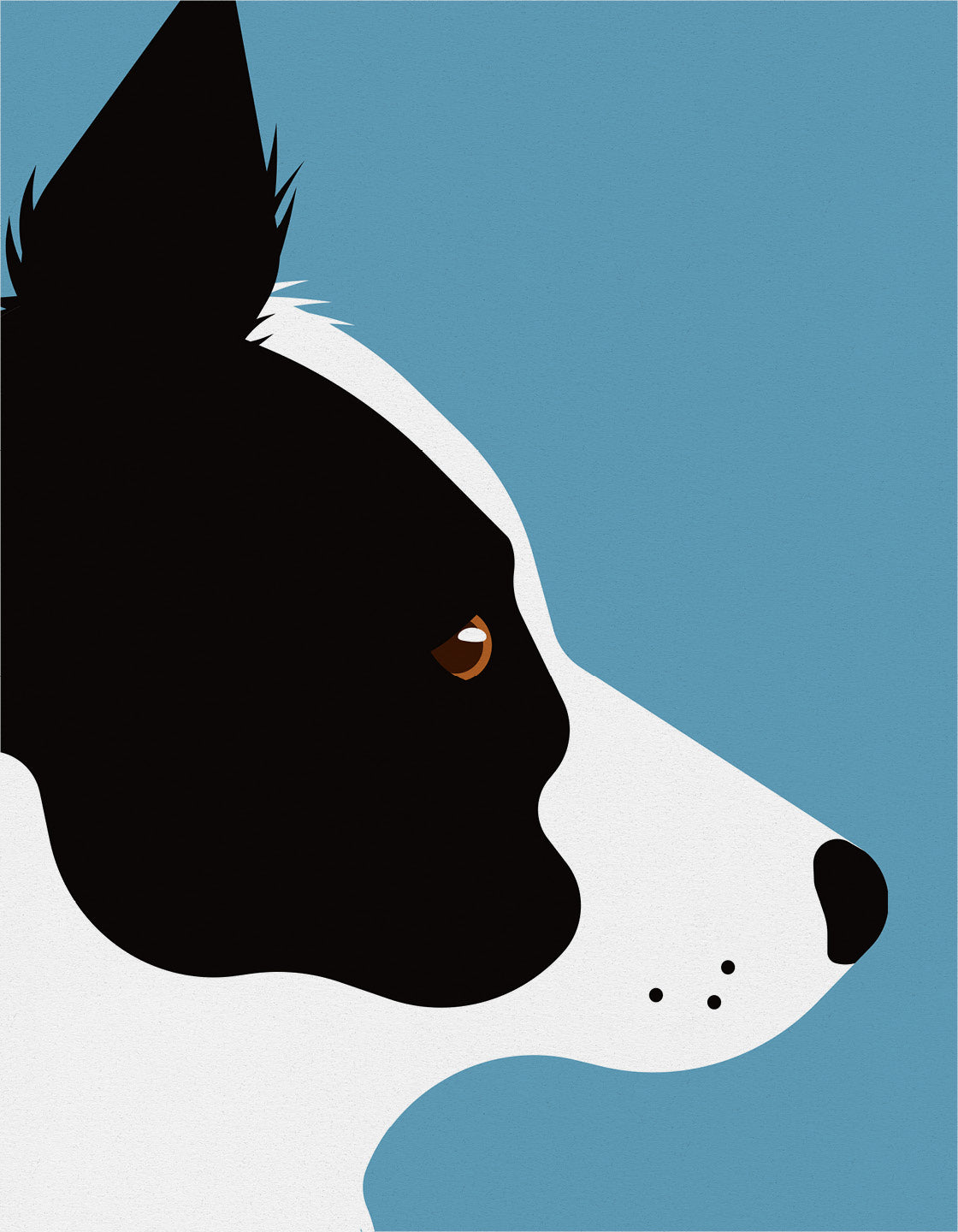 A beautifully crafted Border Collie figurine showcasing intricate details and lifelike features.