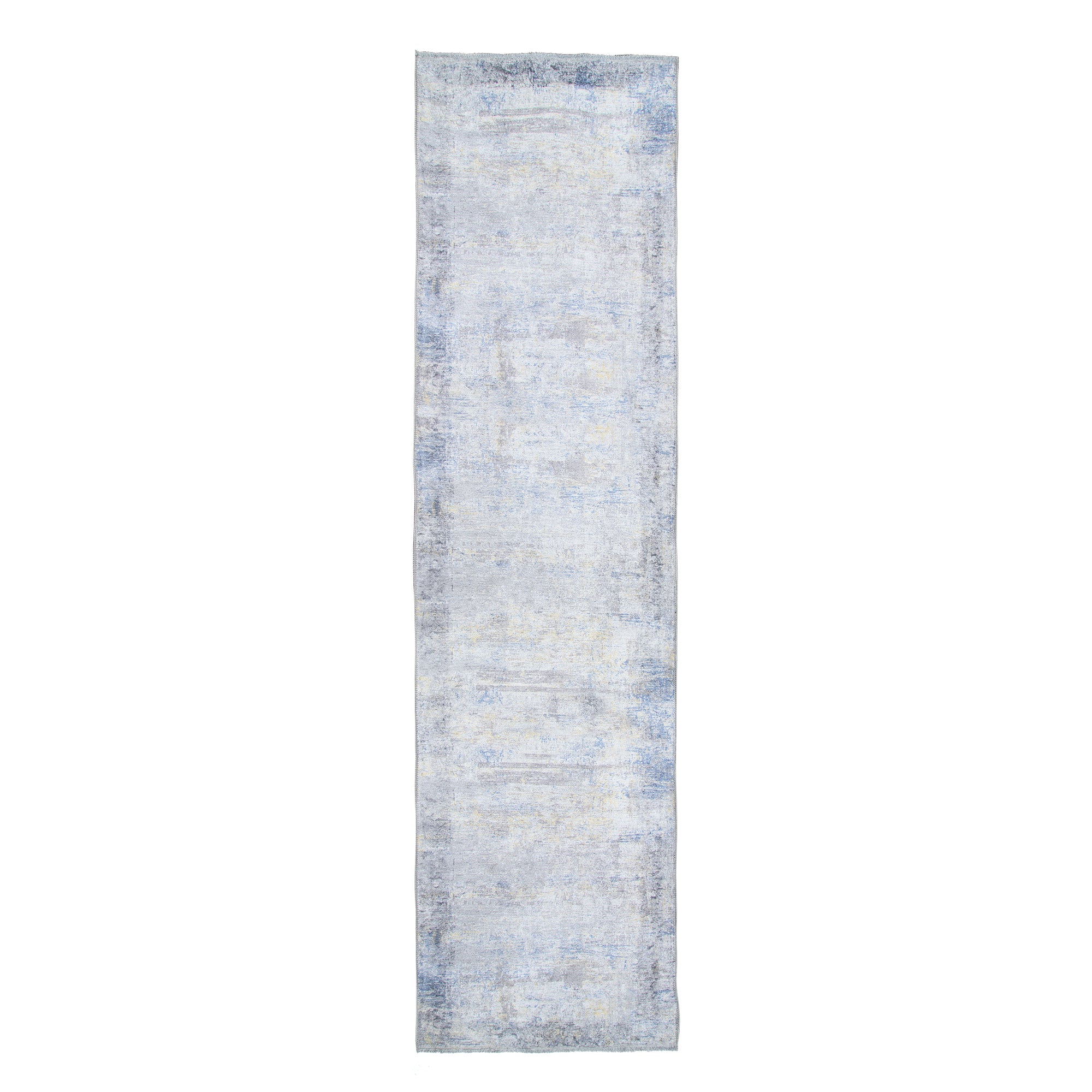 Bosphorus Rug featuring a sophisticated abstract design in Grey and Blue, showcasing its modern art aesthetic and high-quality craftsmanship.