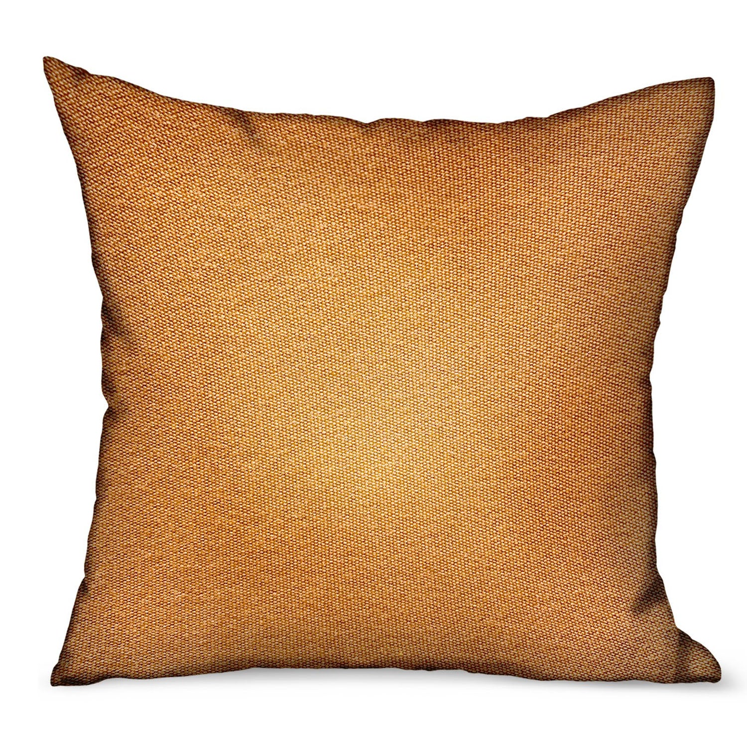 Burnt Sienna Brown Solid Luxury Throw Pillow showcasing durable Sunbrella fabric, double-sided design, and invisible zipper closure.