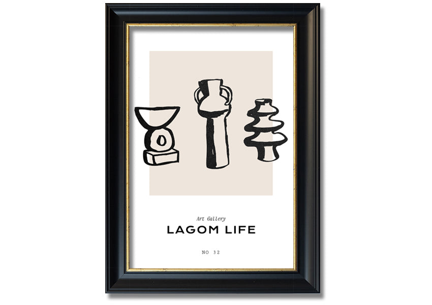 A beautifully framed Ceramic Art print showcasing intricate designs, available in various frame colors, ready to hang.