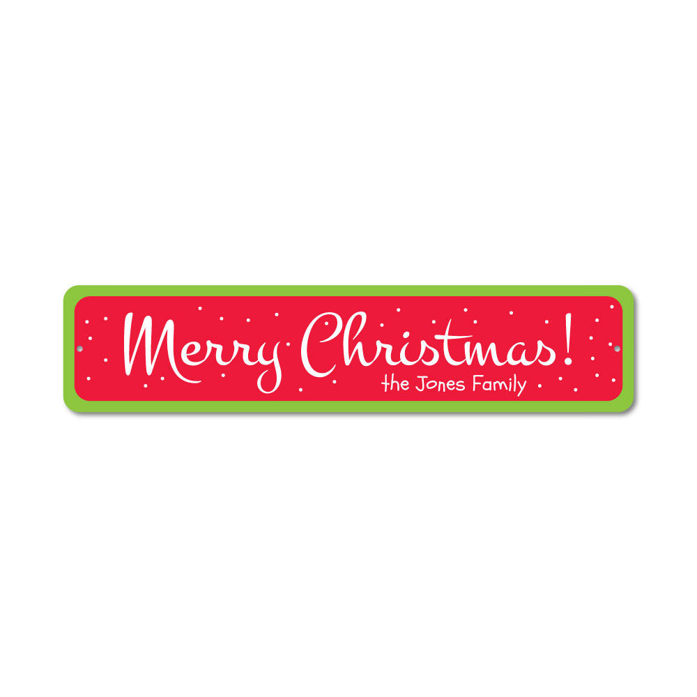 A charming Christmas Snow Sign made of high-quality aluminum, featuring festive designs perfect for holiday decor.