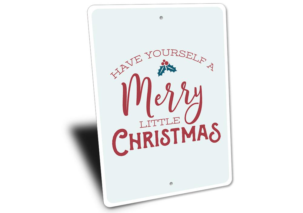 A beautifully designed Christmas Song Sign made of aluminum, featuring festive colors and a charming holiday theme, perfect for seasonal decor.