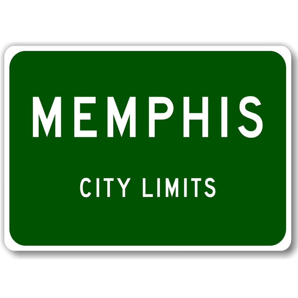 Customizable City Limit Sign made from high-quality aluminum, featuring pre-drilled holes for easy mounting.