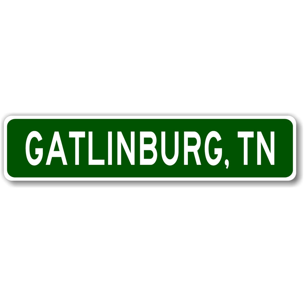 Customizable City State City Limit Sign made of high-quality aluminum, featuring pre-drilled holes for easy mounting.