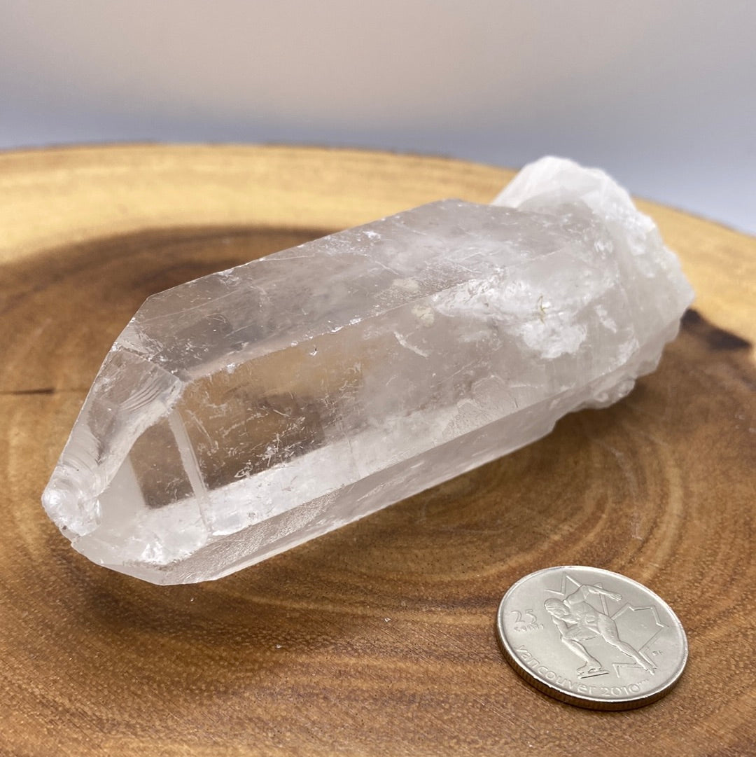 A beautiful arrangement of Clear Quartz Clusters showcasing their natural formations and sparkling clarity.