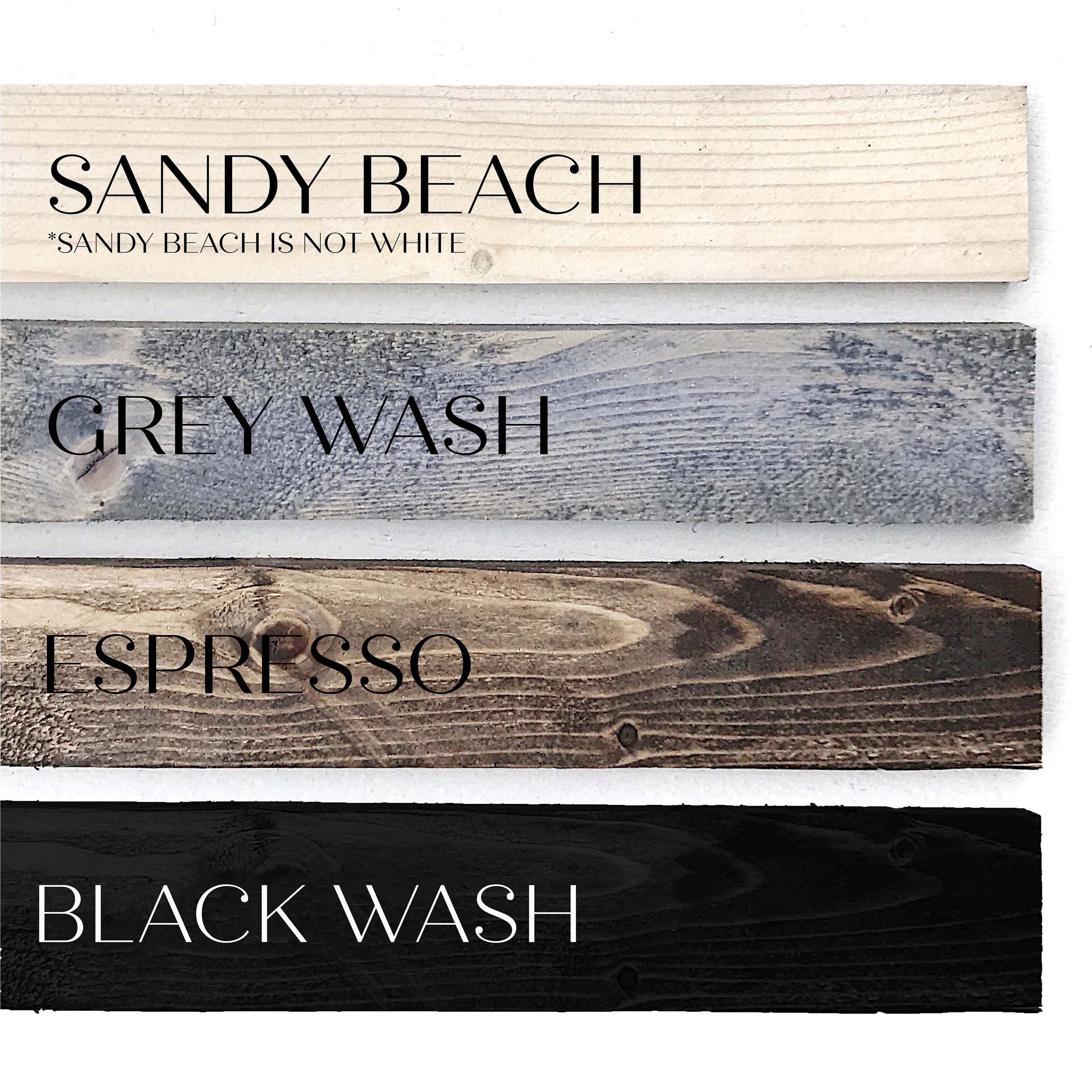 A rustic Coffee Bar Wood Sign measuring 13x7 inches, featuring a wood-stained pine frame and waterproof black text on a white background.