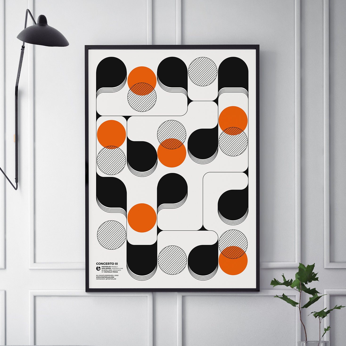 Concerto III poster featuring vibrant colors and artistic design, perfect for home or office decor.