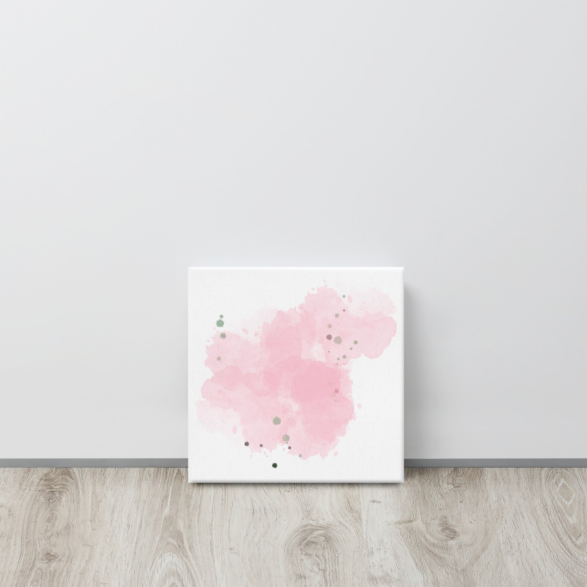 Vibrant Cotton Candy Dreams Canvas print showcasing colorful abstract design, hand-stretched over solid wood frame.