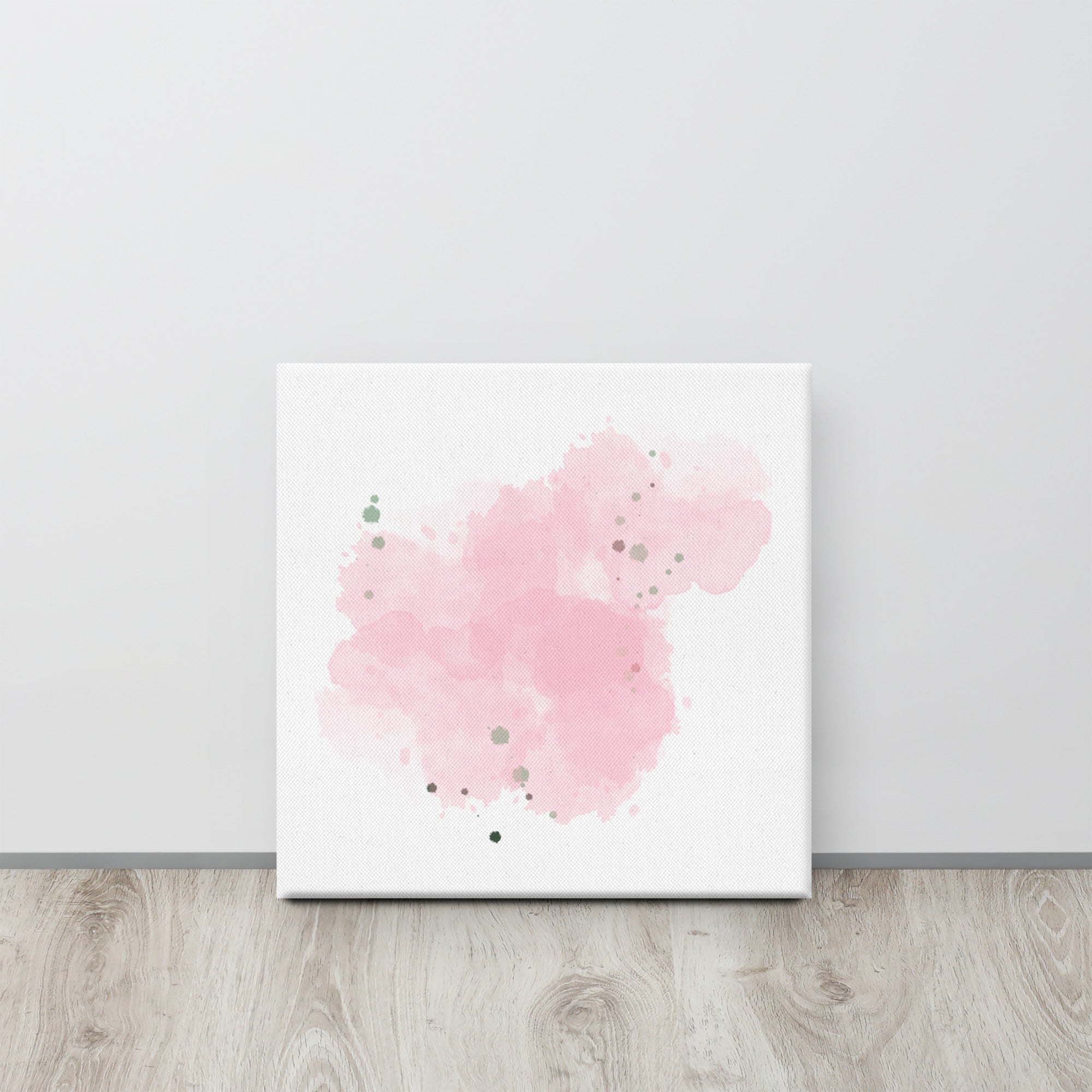 Vibrant Cotton Candy Dreams Canvas print showcasing colorful abstract design, hand-stretched over solid wood frame.