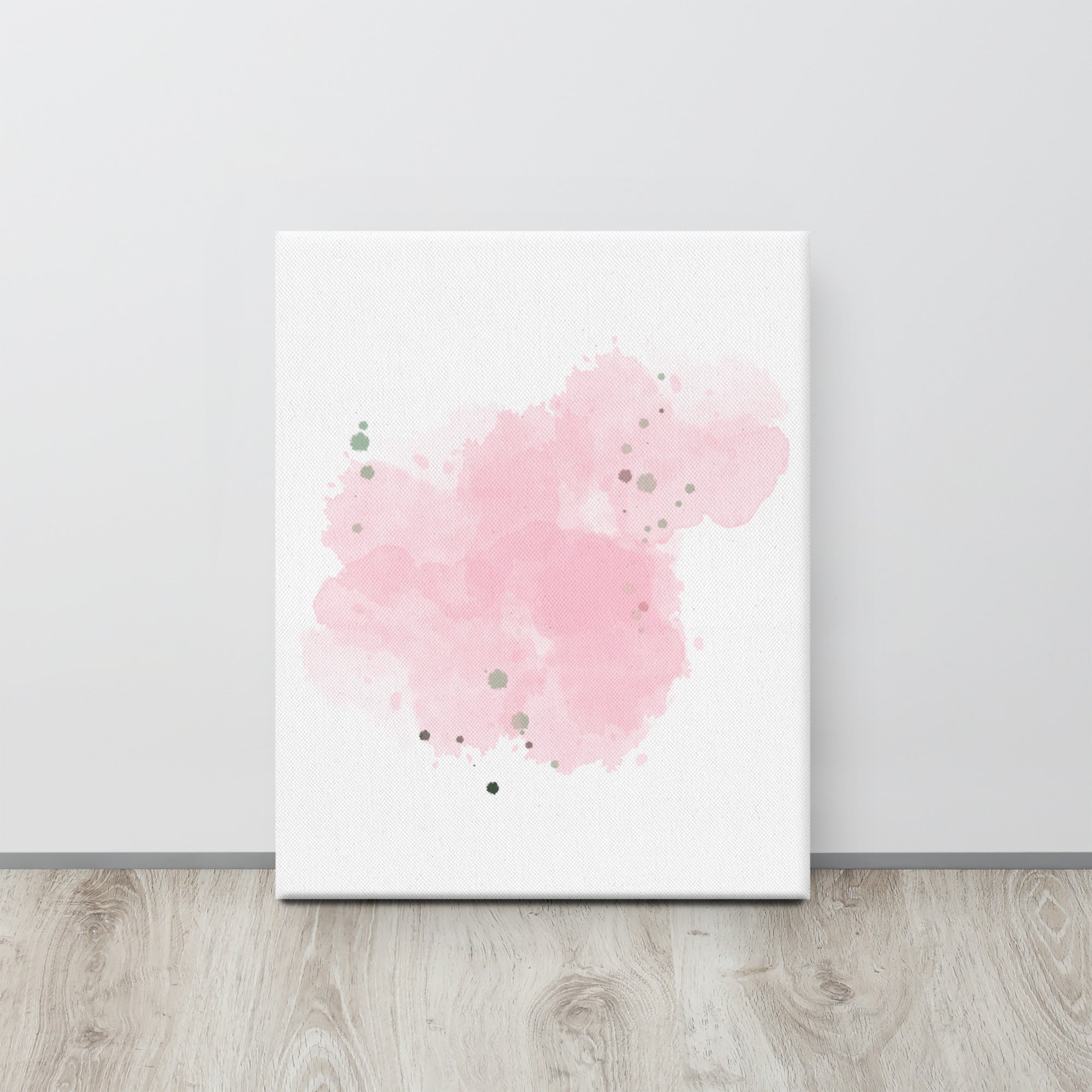 Vibrant Cotton Candy Dreams Canvas print showcasing colorful abstract design, hand-stretched over solid wood frame.