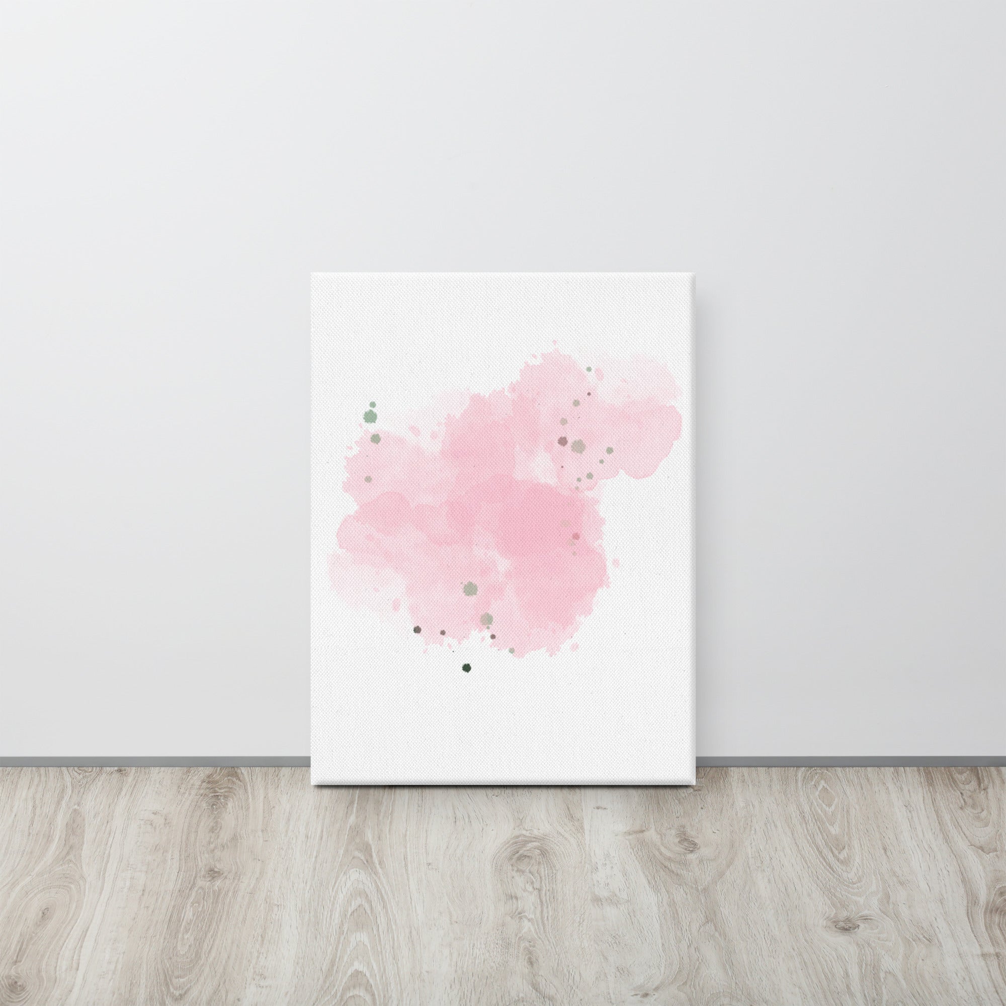 Vibrant Cotton Candy Dreams Canvas print showcasing colorful abstract design, hand-stretched over solid wood frame.